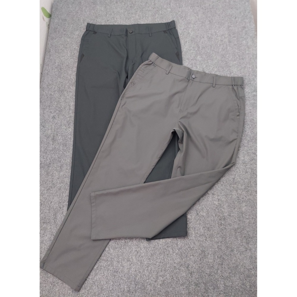 Lot 2 JACK ARCHER Jetsetter Pants Men 35x30 Space Black Charcoal Gray Chino Tech